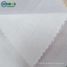 High Quality Soft Cap interlining Arabian Fusing Woven Interlining Adhesive 120gsm PES / LDPE Fusing for Caps